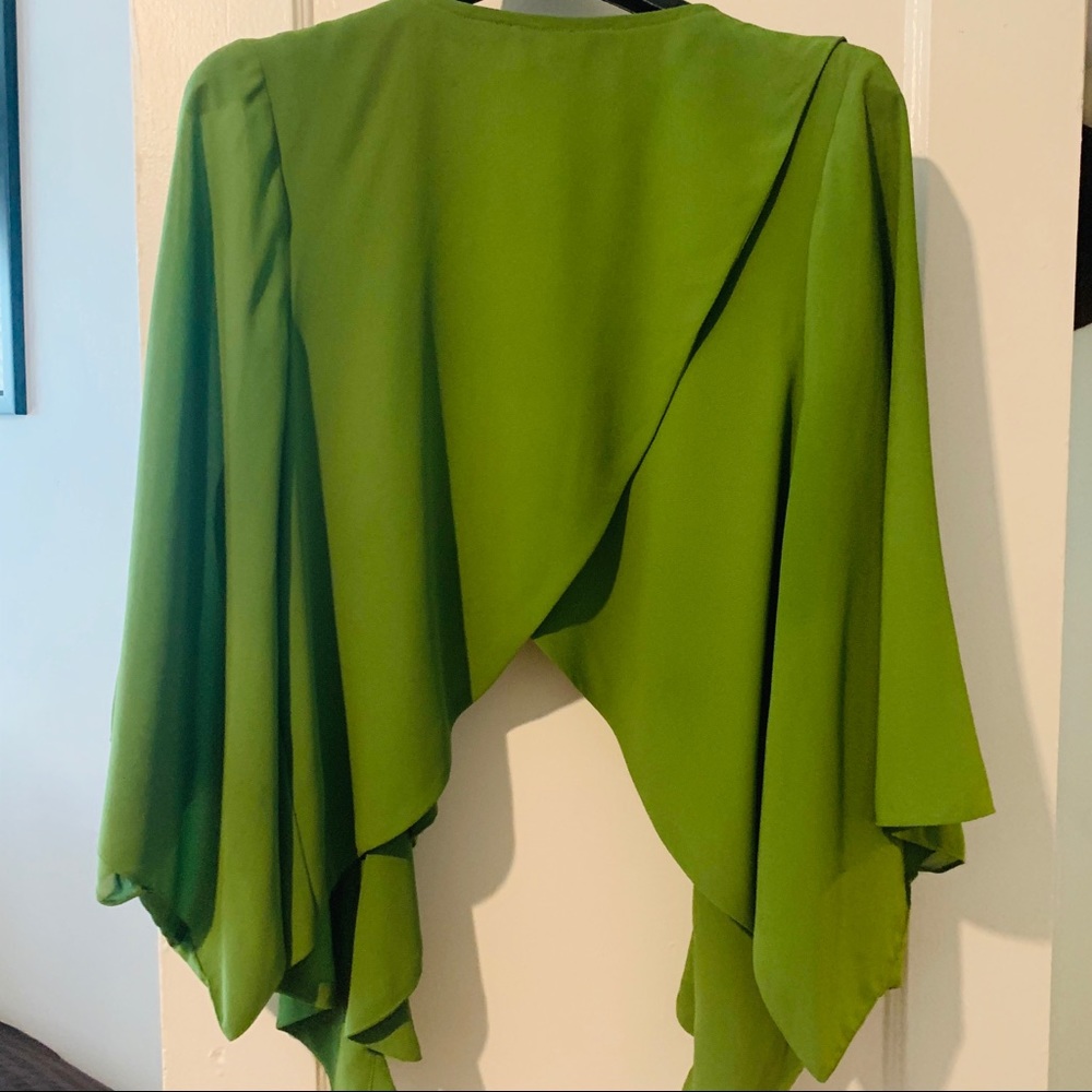 Draped Open-Front Jacket - Picture 2 of 9